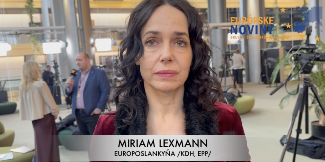 Miriam Lexmann, europoslankyňa /KDH, EPP/. PHOTO: redakcia/red.