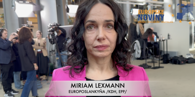 Miriam Lexmann, europoslankyňa /KDH, EPP/. PHOTO: redakcia/red.