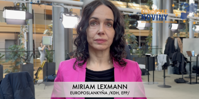 Miriam Lexmann, europoslankyňa /KDH, EPP/. PHOTO: redakcia/red.