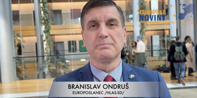 Branislav Ondruš, nezaradený poslanec Európskeho parlamentu /HLAS-SD/. PHOTO: redakcia/red.