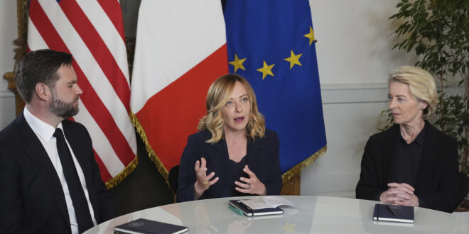 Vance, Leyen, Meloni