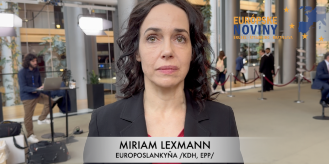 Miriam Lexmann, europoslankyňa /KDH, EPP/. PHOTO: redakcia/red.