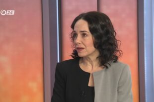 Miriam Lexmann, europoslankyňa /KDH, EPP/. PHOTO: TV JOJ.