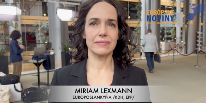 Miriam Lexmann, europoslankyňa /KDH, EPP/. PHOTO: redakcia/red.