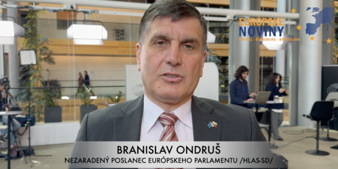 Branislav Ondruš, europoslanec /HLAS-SD/. PHOTO: redakcia/red.