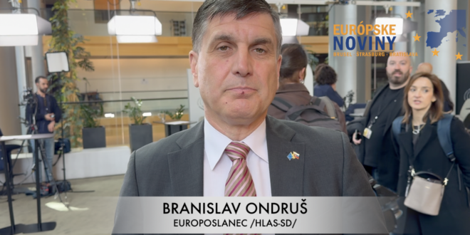 Branislav Ondruš, nezaradený poslanec Európskeho parlamentu /HLAS-SD/. PHOTO: redakcia/red.
