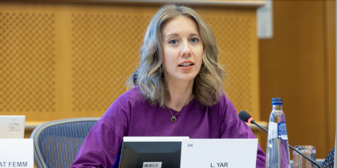 Lucia Yar, europoslankyňa /PS, RE/. PHOTO: European Union 2025.