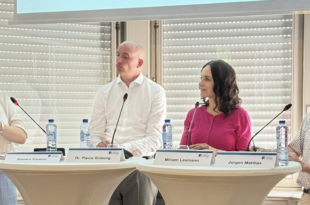 Europoslankyňa Miriam Lexmann na konferencii nadácie Konrad Adenauer Stiftung. PHOTO: FB ML