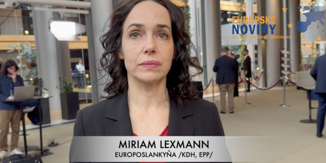 Miriam Lexmann, europoslankyňa /KDH, EPP/. PHOTO: redakcia/red.