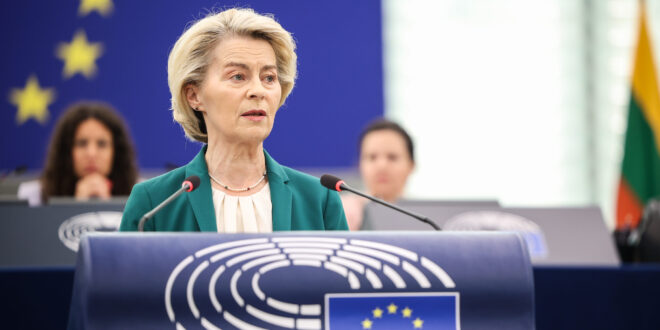 Predsedníčka Európskej komisie (EK) Ursula von der Leyenová. PHOTO: © European Union 2025 - Source : EP