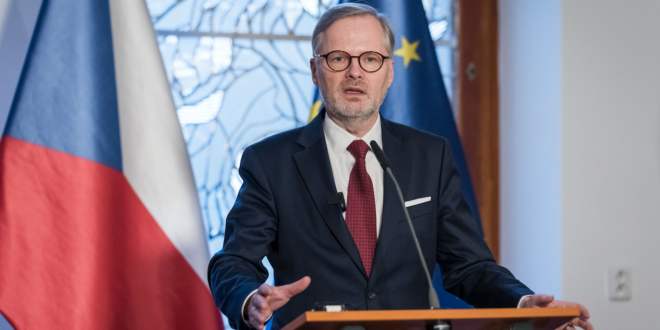 Petr Fiala, český premiér. PHOTO: European Unionn 2025.