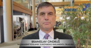 Branislav Ondruš, nezaradený poslanec Európskeho parlamentu /HLAS-SD/. PHOTO: redakcia/red.