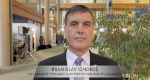Branislav Ondruš, nezaradený poslanec Európskeho parlamentu /HLAS-SD/. PHOTO: redakcia/red.