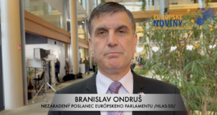 Branislav Ondruš, nezaradený poslanec Európskeho parlamentu /HLAS-SD/. PHOTO: redakcia/red.