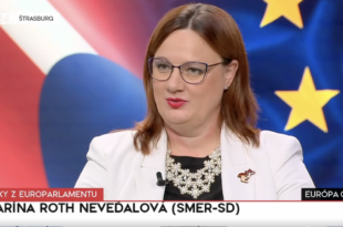 Katarína Roth Neveďalová, nezradená poslankyňa Európskeho parlamentu /SMER-SD/. PHOTO: TV JOJ 24.