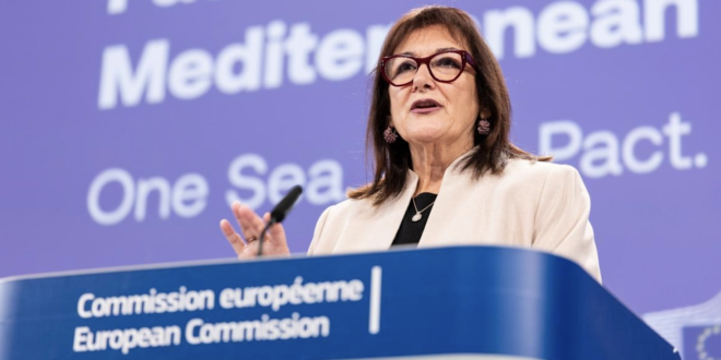 Dubravka Šuicová, eurokomisárka pre Stredomorie. PHOTO: Eurpean Union 2025.