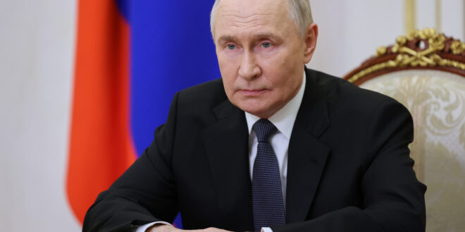 Ruský prezident Vladimir Putin. PHOTO: TASR - Alexander Kazakov, Sputnik, Kremlin Pool Photo via AP