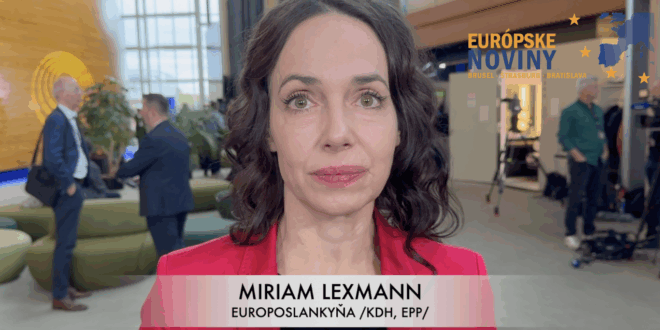 Miriam Lexmann, europoslankyňa /KDH, EPP/. PHOTO: redakcia/red.