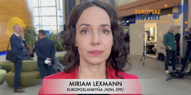 Miriam Lexmann, europoslankyňa /KDH, EPP/. PHOTO: redakcia/red.