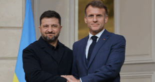 Emmanuel Macron a Volodymer Zelenskyj. PHOTO: SITA.