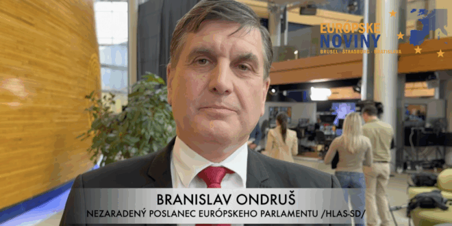 Branislav Ondruš, europoslanec /HLAS-SD/. PHOTO: redakcia/red.