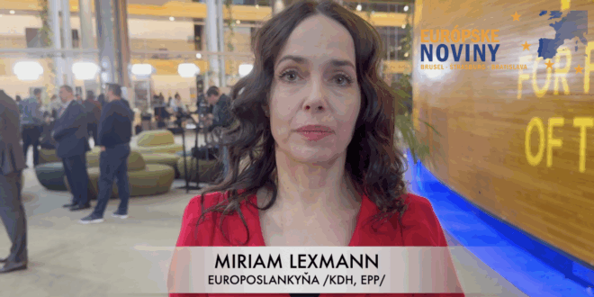 Miriam Lexmann, europoslankyňa /KDH, EPP/. PHOTO: redakcia/red.