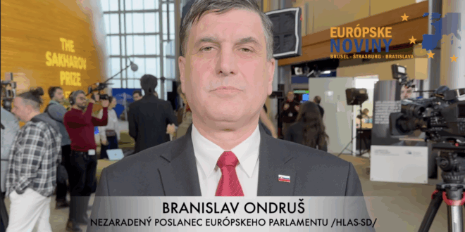Branislav Ondruš, nezaradený poslanec Európskeho parlamentu /HLAS-SD/. PHOTO: redakcia/red.
