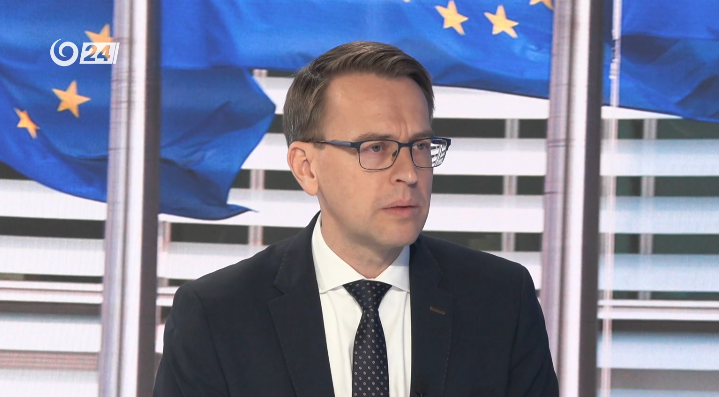 Peter Stano, vedúci Zastúpenia Európskej komisie na Slovensku. PHOTO: TV JOJ.