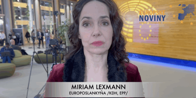 Miriam Lexmann, europoslankyňa /KDH, EPP/. PHOTO: redakcia/red.