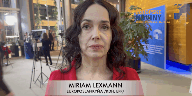 Miriam Lexmann, europoslankyňa /KDH, EPP/. PHOTO: redakcia/red.