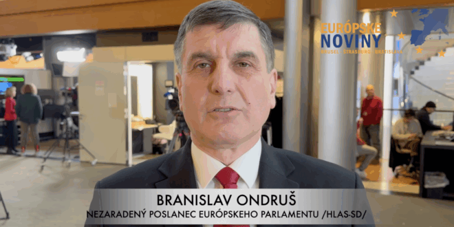 Branislav Ondruš, nezaradený poslanec Európskeho parlamentu /HLAS-SD/. PHOTO: redakcia/red.