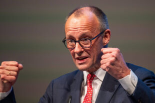 Nemecký kancelár Friedrich Merz. PHOTO: TASR (Harald Tittel/dpa via AP)
