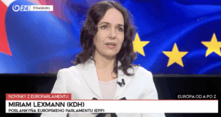 Miriam Lexmann, europoslankyňa /KDH, EPP/. PHOTO: JOJ 24.