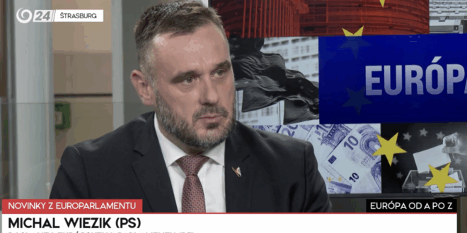 Michal Wiezik, europoslanec /PS, RE/. PHOTO: JOJ 24.