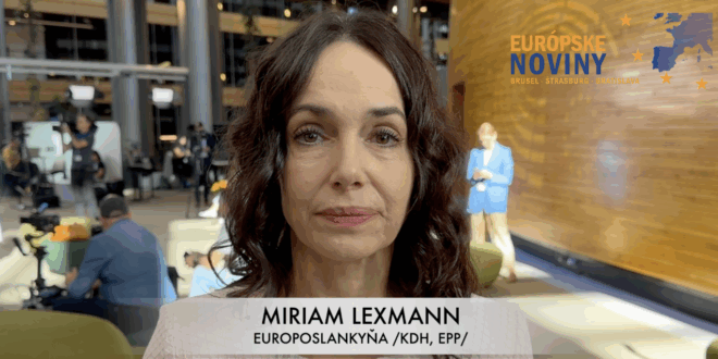Miriam Lexmann, europoslankyňa /KDH, EPP/. PHOTO: redakcia/red.