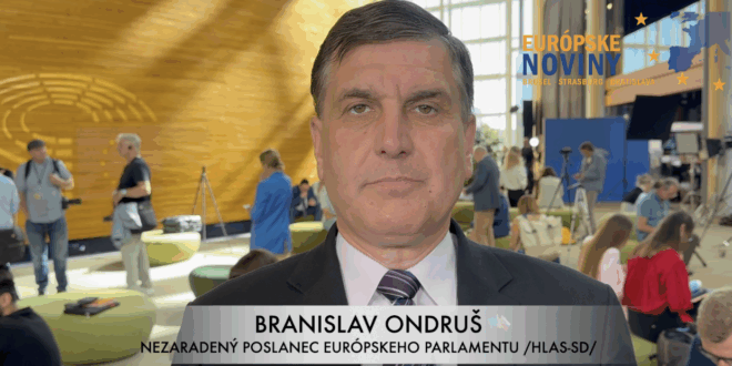 Branislav Ondruš, nezaradený poslanec Európskeho parlamentu /HLAS-SD/. PHOTO: redakcia/red.