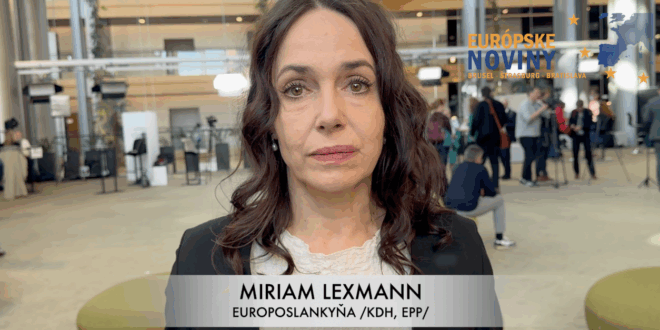 Miriam Lexmann, europoslankyňa /KDH, EPP/. PHOTO: redakcia/red.