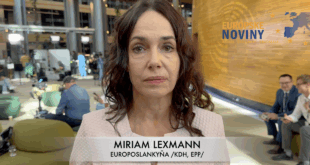 Miriam Lexmann, europoslankyňa /KDH, EPP/. PHOTO: redakcia/red.