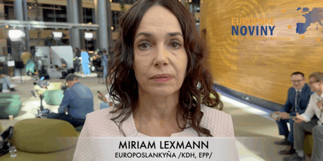 Miriam Lexmann, europoslankyňa /KDH, EPP/. PHOTO: redakcia/red.