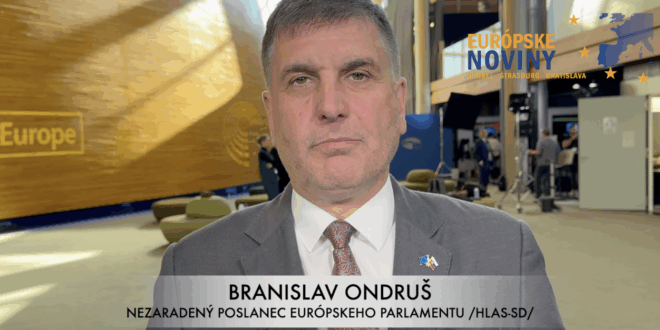 Branislav Ondruš, nezaradený poslanec Európskeho parlamentu /HLAS-SD/. PHOTO: redakcia/red.