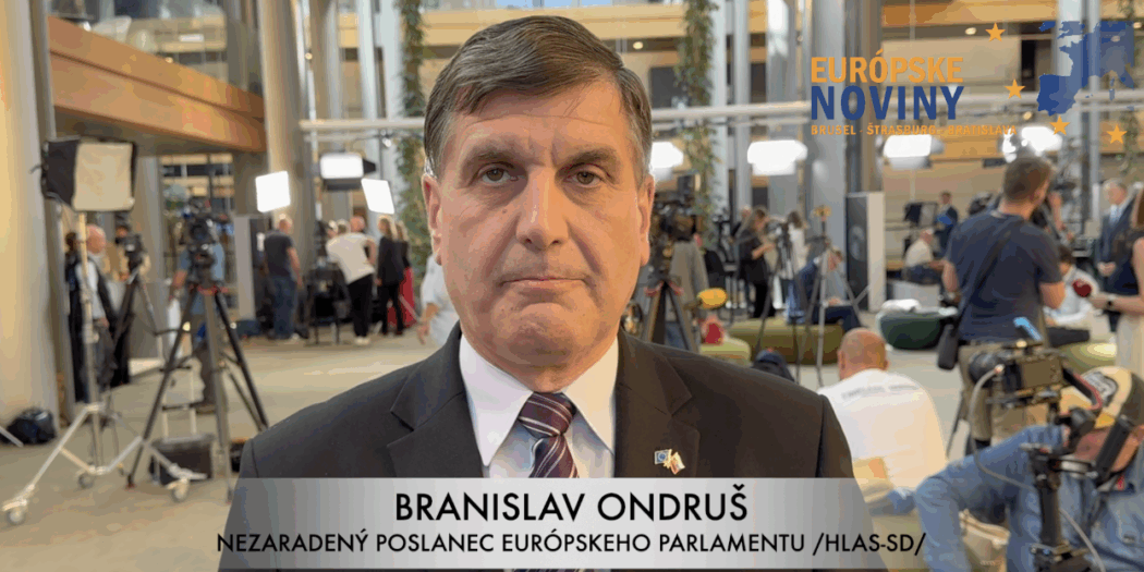 Branislav Ondruš, nezaradený poslanec Európskeho parlamentu /HLAS-SD/. PHOTO: redakcia/red.