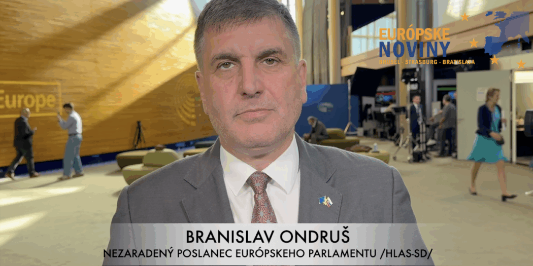 Branislav Ondruš, nezaradený poslanec Európskeho parlamentu /HLAS-SD/. PHOTO: redakcia/red.